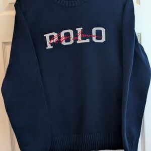 Polo by Ralph Lauren Men's Dark Blue Crewneck Sweater